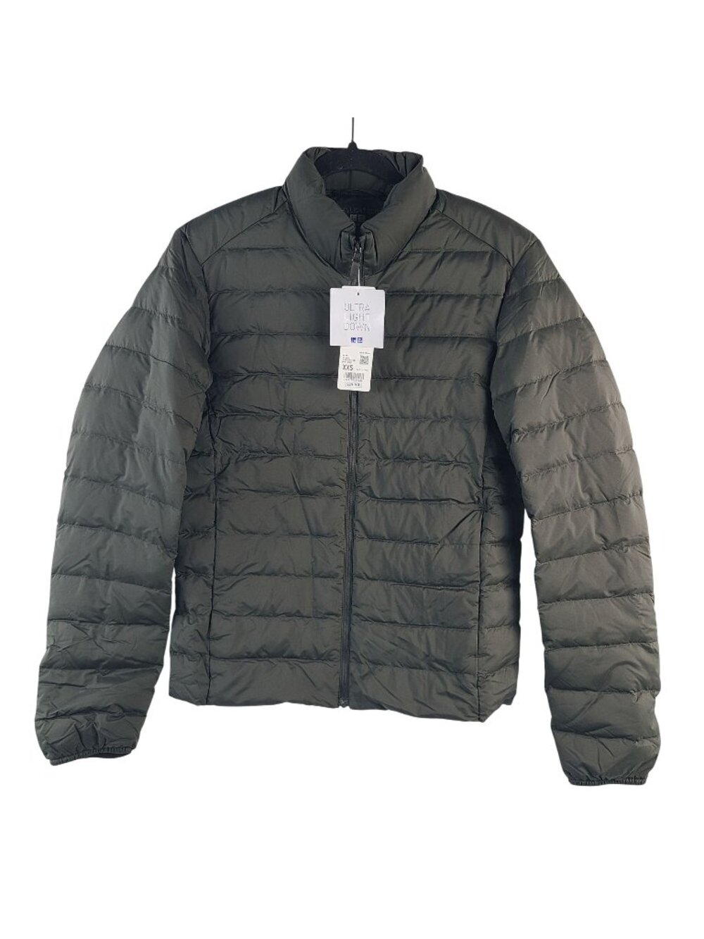 NEW Uniqlo Ultra Light Down Olive Jacket Sz XXS Nylon Down Lightweight Puffer